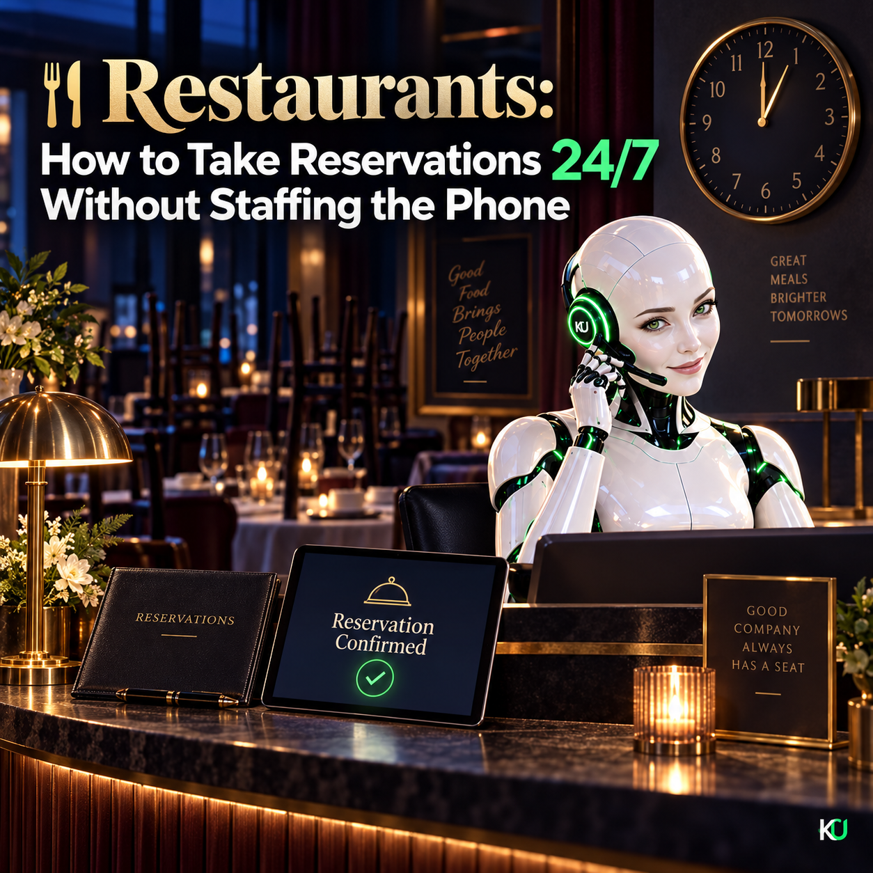 Restaurants: How to Take Reservations 24/7 Without Staffing the Phone